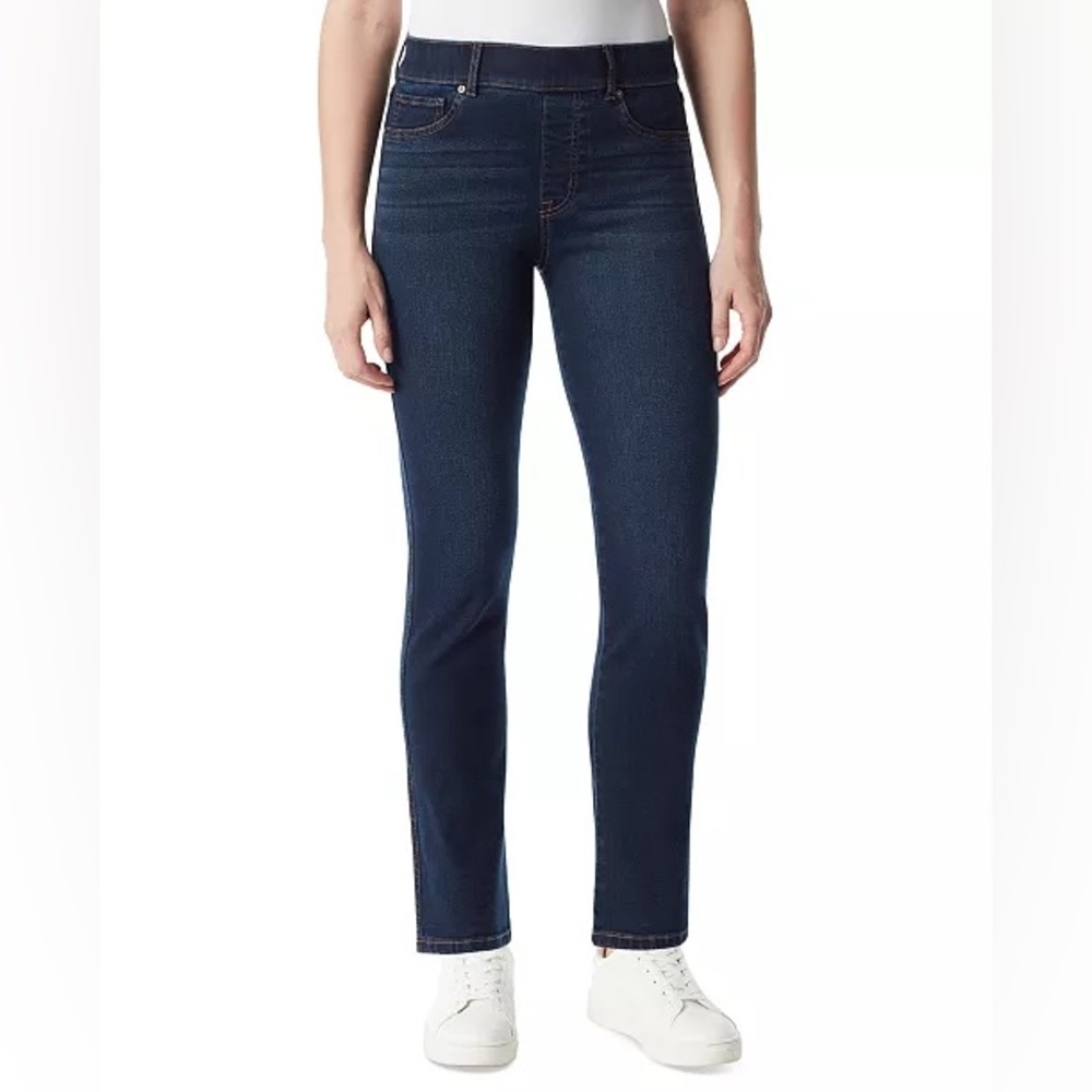 Gloria Vanderbilt- Avery Straight Women’s Jeans /Pull On / Color Liverpool Wash